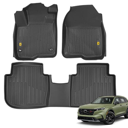CAT® JustFit™ 3D Custom Fit Floor Mats for Honda CRV 2023, 2024, 2025, 2026 - Heavy Duty Floor Liner Protection Laser Measured, Honda CRV Accessories Car Floor Liners - style: Honda CRV (2023-2026)