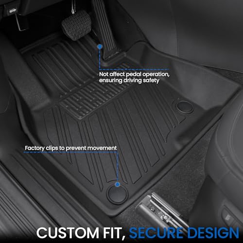 Floor Mats Set for 2017-2025 Mazda CX-5, All Weather TPE Backrest Mat Trunk Mat Cargo Liner Door Sill Guards Accessories for CX5 (Full Mats Set) - style: Floor Mats Set