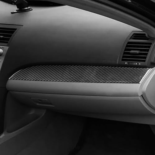 Carbon Fiber Passenger Side Central Control Dashboard Panel Trim Interior Compatible with Toyota Camry 2007 2008 2009 2010 2011 Accessoriess - color: Black 15