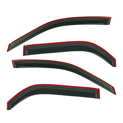 Window Visor Rain Guards Compatible with 2001-2006 Acura MDX Smoke 4pc 94759 - size: For 2001-2006 MDX