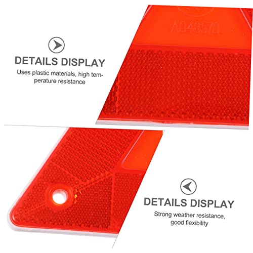 6pcs Vehicle Triangle Reflectors Slow Moving Vehicle Triangle Roadside Reflective Warning Signs Car Kit