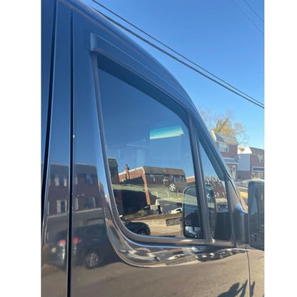 Side Window Wind Deflector, 2pcs Protective Replacements Rain Guards Set, Window Visor fit for 2006-2018 Mercedes-Benz Sprinter MB27 - size: 2006-2018 Sprinter
