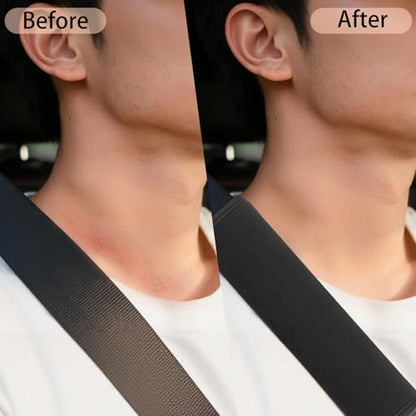 Guirnd 2 Pack Car Seat Strap Pads, Universal Soft Car Seat Strap Covers for Baby Toddler Kids, Car Seat Shoulder Strap Pads for Stroller, Pushchair, High Chair (Black)