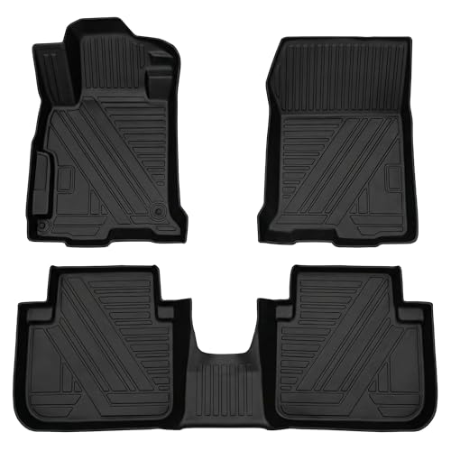 Accord Floor Mat - All Weather Compatible with 2013-2017 Honda Accord Floor Mat Waterproof Durable Anti-Slip Odorless Custom-Fit TPE Front and Rear Row Set Floor Liner - size: for Honda Accord 2013-2017