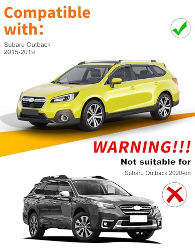 Low-Profile Window Rain Guard for Subaru Outback 2015-2019 Side Window Visors Extra-Thick Vent Visor Window Deflectors Vent Shades Car Accessories - size: Fit for 2015-2019 Subaru Outback