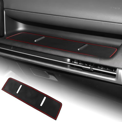 KUNGKIC for Hyundai Tucson 2025 Passenger Storage Mat Dashboard Organizer Interior Organizer Tray Anti-Slip Pad Accessories 1 PC (Red) - color: Red