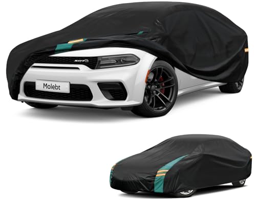Full Exterior Covers Waterproof All Weather for Sedan & Coupe, Universal Fit for Dodge Charger, Cadillac CTS, BMW 740 750 Rain Winter Sun Protection. (Length: 194"-208") - size: 1 Fit Sedan/Coupe-Length (194" to 208")