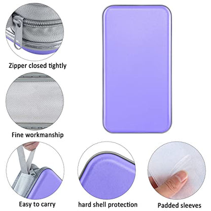 CD Case, Siveit DVD Case Holder 96 Capacity Hard Plastic CD DVD Disc Cases Storage Binder Wallet for Car Home Office Travel (Lavender) - color: Lavender