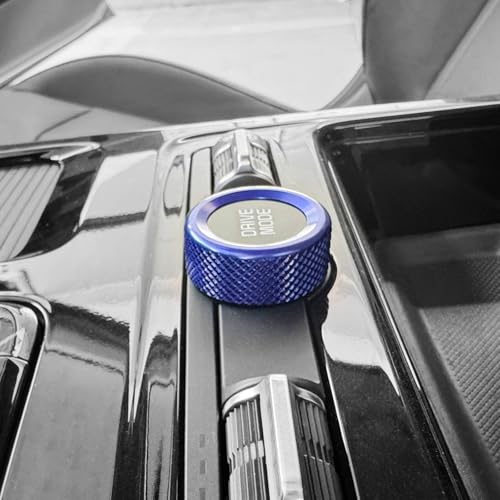 Aluminum Car Gear Control Knob Cover Drive Mode Gear Shift Switch Knob Protective Cover Compatible with Kia K5 2021-2025 Accessories (Blue Style) - color: Blue Style