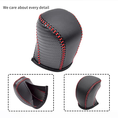 Auto Car Leather Gear Shift Knob Cover Trim for Toyota Highlander 2014-2019/ Tacoma 2016-2022 Accessories - color: A