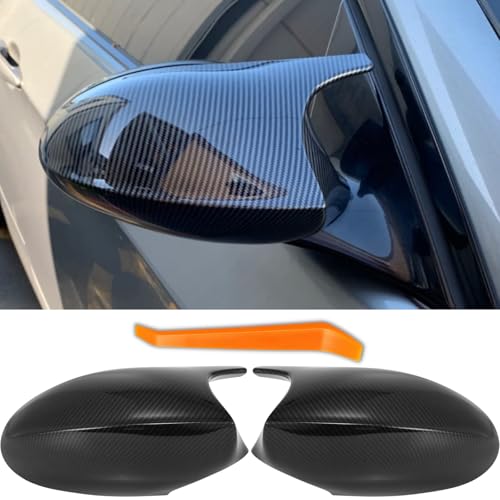 1Pair Car Side Mirror Covers Caps Replacement for 2005-2008 BMW 3 Series E90 E91 E92 E93 320i 325i 330i Pre Lci Model Exterior Carbon Fiber Accessories Auto Tuning Body Parts & Trim - M Style - color: Carbon Fiber Style, style: E90 PRE LCI (2005-2008)