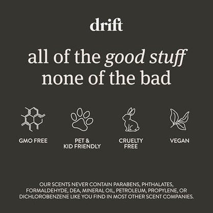 Drift Car Air Freshener - The Original Wood Air Freshener - Car Odor Eliminator - Long Lasting Scent - Metal Clip - Essential Oils - Clean Ingredients - Amber Scent 3 Pack Refill - NO CLIP INCLUDED