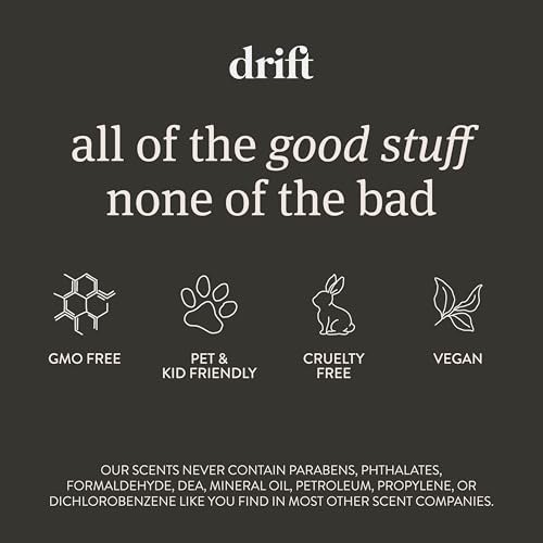 Drift Car Air Freshener - The Original Wood Air Freshener - Car Odor Eliminator - Long Lasting Scent - Auto Accessories - Metal Clip - Essential Oils - Clean Ingredients - Open Air Scent Starter Kit