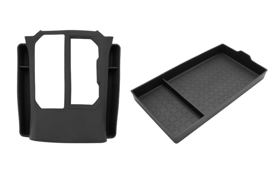 SKTU 2PCS for 2026 Toyota RAV4 Center Console Mat for 2026+ Toyota RAV4 (LE/SE/XLE Premium/Woodland/XSE/Limited) Non-Slip Console Pad & Gear Shift Panel 2026 RAV4 Accessories Side Storage Box - color: 2026+ RAV4 Type3