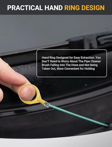 Upgraded Auto Sunroof Drain Cleaning Tool, 120 Inch Long Flexible Drain Brush Pipe Cleaners for Car, Slim Drain Dredging Tool Tube Cleaning Brush Perfect for Car Sunroof, Windshield Wiper Drain Hole - size: 120 Inch