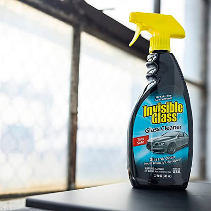 Invisible Glass 92164 Premium Glass Cleaner Spray for Car Windshields and Windows, Automotive and Home Window Cleaner, Streak-Free, Ammonia-Free, Tint-Safe – 22 fl oz - size: 22 Fl Oz (Pack of 1)