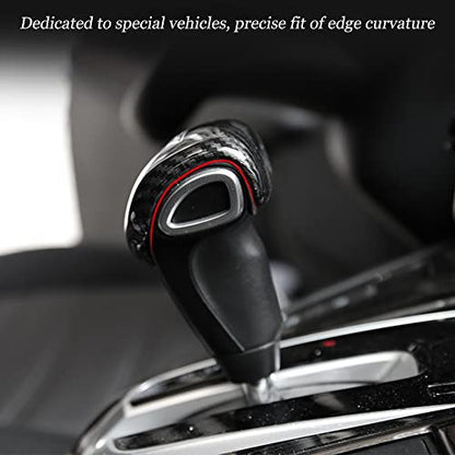 for CRV 2017-2022 Gear Shift Knob Cover Trim Sticker ABS Carbon Fiber Grain Fit for Honda CRV CR-V LX EX EX-L 2017 2018 2019 2020 2021 2022 Automotive - color: Gear Shift Knob Cover