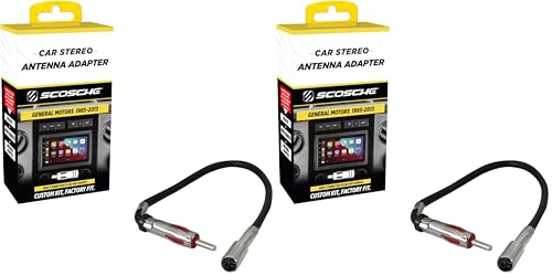 Scosche MDA1B Compatible with 1988-05 GM Micro/Delco Antenna Adapter (Pack of 2) - size: 0 (Pack of 2)