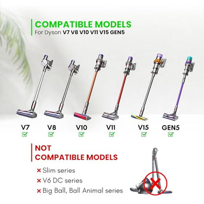 Replacement Attachments for Dyson V7 V8 V10 V11 V15 - Vacuum Accessories for Home and Car Cleaning