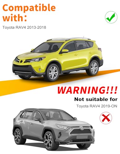 in-Channel Window Rain Guard for Fit for Toyota RAV4 2013-2018 Rain Guards Side Window Visors Low Profile Vent Visor Window Deflectors Vent Shades Car Accessories - size: 2013-2018 Toyota RAV4