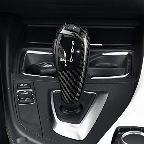 AIRSPEED Carbon Fiber Car Gear Shift Knob Cover Interior Trim for BMW F20 F21 F22 F23 F30 F34 F35 F10 F11 F07 F18 F15 F16 F01 X3 X4 Accessories - style: Style B