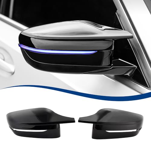 Side Mirror Cover Compatible with G20 G21 G30 G31 G32 GT G11 G12 G14 G15 G16 (Gloss Black, G20 G30 G32 G11) - color: Gloss Black, size: G20 G30 G32 G11
