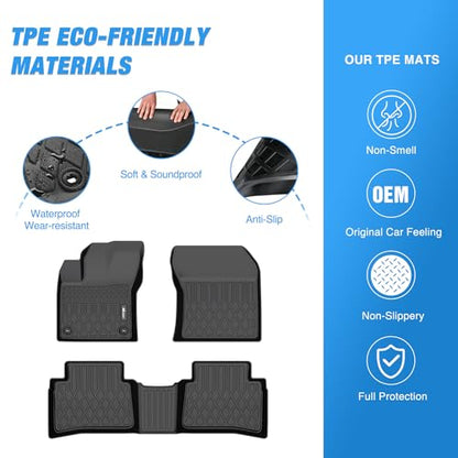 Nilight TPE Floor Mats for Toyota Prius & Prime 2016 2017 2018 2019 2020 2021 2022,All Weather Custom Fit Heavy Duty Floor Liners - size: 2016-2022 Toyota Prius |Prime