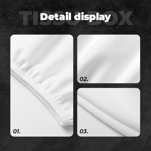 Daisy Floral Car Headrest Covers Wildflower Cute 2PCS Seat Pillow Protective Covering Flower Anti-Scratch Elastic Comfortable Headrest Cushion Case for Vehicle Truck SUV Vans Sedans - color: Daisy