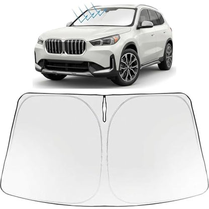 Proadsy Windshield Sun Shade for BMW X1 2023-2026 Foldable Front Sunshade Protector Sun Visor Blocks UV Rays Keep Car Cooler Accessories - size: BMW X1 2023-2026
