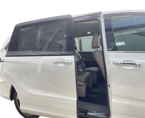 2 Packs Mesh Car Window Screen for MPV Sliding Door,Single Layer Sunshade for Large Square Car Truck Windows - size: Single Layer XL