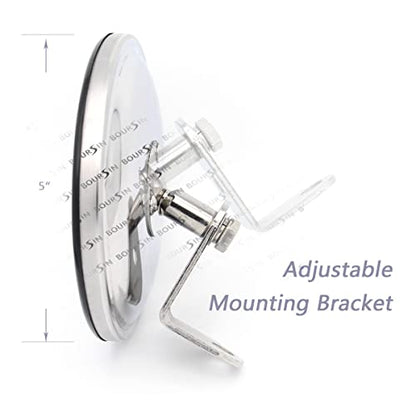7.5 Inch Convex Mirror Round Blind Spot For Isuzu NPR NQR NRR Mitsubishi Fuso Canter Hino Truck Bus Atv Utv Adjustable Bracket - color: 7.5" Convex Mirror