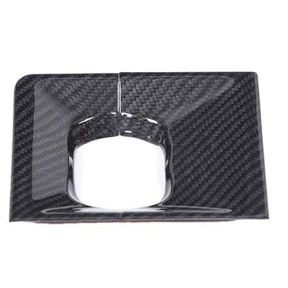 for Hummer EV Accessories Gear Shift Knob Panel Frame Trim Compatible with Hummer EV SUV Pickup 2022-2024-2025 Center Consoles Gear Shift Knob Base Panel Cover Genuine Carbon Fiber Trim