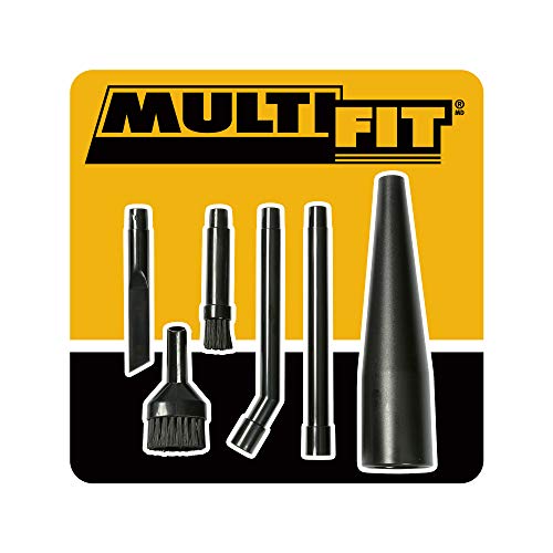 Multi FIT Wet Dry Shop Vacuum Accessories VT1215 Micro-Cleaning Vac Attachment Kit for Compact Wet Dry Vacuum Cleaners, 1-1/4-inch Accessories for Precision Cleaning