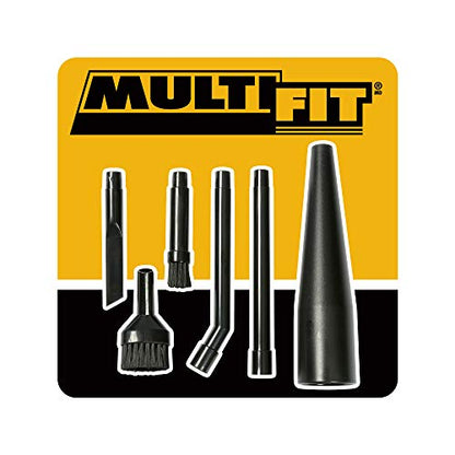 Multi FIT Wet Dry Shop Vacuum Accessories VT1215 Micro-Cleaning Vac Attachment Kit for Compact Wet Dry Vacuum Cleaners, 1-1/4-inch Accessories for Precision Cleaning