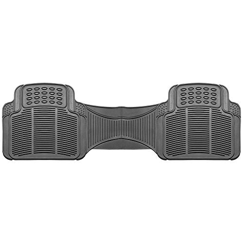 FH Group Car Floor Mats - Heavy-Duty Rubber Floor Mats for Cars, Universal Fit Rear Set, Trimmable Automotive Floor Mats, ClimaProof Floor Mats For Most Sedan, SUV, Truck Floor Mats Gray - color: Gray, style: Rear Set