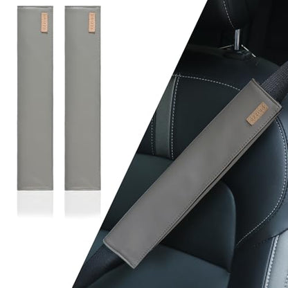 2-Pack Seat Belt Covers, Universal Car Seat Belt Pads Protector for Comfortable Driving, Relief Neck & Shoulder Pain, Fits All Cars & Backpack Straps (05-Grey) - color: 05-Grey