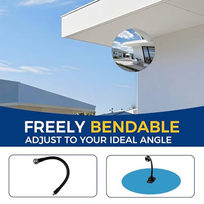 acrylic convex mirror 180° adjustable wide-angle indoor security mirror suitable for monitoring blind spots in parking lots Garage warehouses offices and traffic safety management (11.7in)