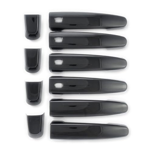 Trim Illusion Chrome Delete Gloss Black Door Handle Covers for Chevrolet-(13-20 Impala, 16-25 Malibu, 18-24 Equinox, 18-23 Traverse, 19-26 Blazer), GMC-(17-23 Acadia, 18-24 Terrain) | US Patented