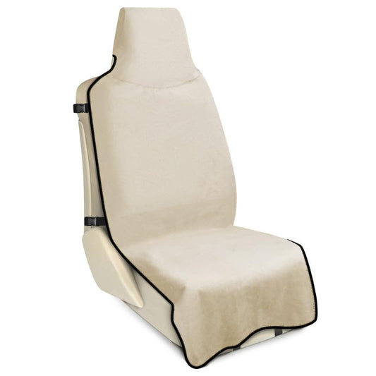 Waterproof Seat Cover Towel, Premium Sweat Carseat Protector, Perfect for Universal Anti-Slip Car Truck SUV Seat, Great for Surfing Yoga Gym Workout, Tan