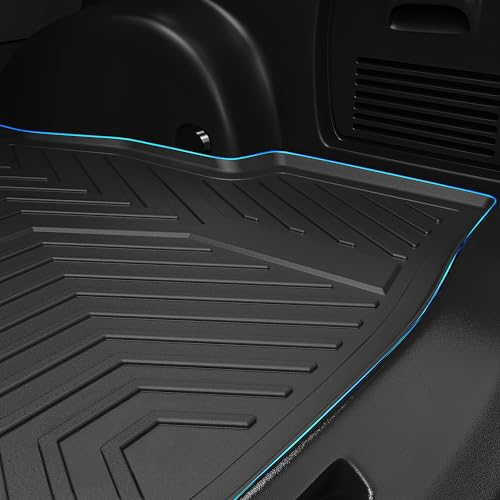 YITAMOTOR Cargo Trunk Liner Compatible with 2023-2025 Honda Pilot, Cargo Mat with Backrest Mat Behind 3rd Row Back Seat Protector, All Weather Custom Fit Black Cargo Mats - style: 2023-2025 Pilot CargoMats with Backrest Mat