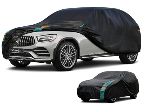 SUV Car Cover Custom Fit for Mercedes-GLC 300 350E/GLB 180 200 250(2016-2025), Waterproof All Weather for Automobiles, Outdoor Full Cover with Windproof Clip Straps. - size: 6 Custom Fit Mercedes-Benz GLC