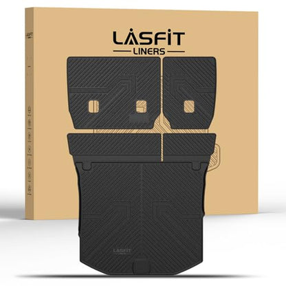 LASFIT Cargo Mat for Jeep Grand Cherokee 2011-2021 All Weather TPE Custom Fit Rear Backrest Mat Trunk Seatback Cargo Liner, Black - style: Grand Cherokee 2011-2021 Cargo Mat