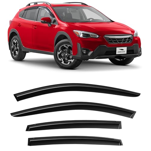 Voron Glass Tape-on Extra Durable Rain Guards for Subaru XV Crosstrek 2018-2023/Impreza 2017-2023, Window Deflectors, Vent Window Visors, Car Accessories, 4 Pieces - 120155v - color: For XV Crosstrek 2018-2023