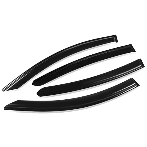 Auto Dynasty Window Visors Compatible with 2016-2022 Honda HR-V, 4Pcs Front & Rear Tape-On Window Vent Visor Deflectors Rain Guard, Glossy Dark Smoke - size: 16-22 Honda HR-V
