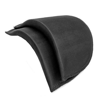 YEQIN Covered Set-in Shoulder Pads (2 Pair of Black) - color: Black