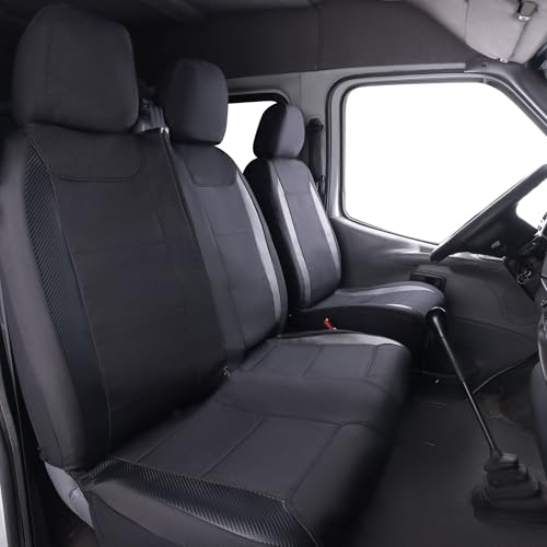 Flying Banner AquaShield car seat Covers Set Waterproof Water Resistant arm Rest Shoulder Seatbelt Compatible Truck Protectors Universal Non Slip (Solid Black, 1 Driver + 2 Passanger) - color: Solid Black, size: 1 Driver + 2 Passenger