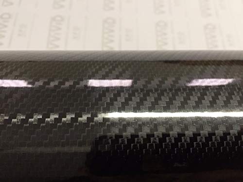 VVIVID Epoxy High Gloss Black Carbon Vinyl Automotive Wrap Film DIY Easy to Install No Mess (1.5ft x 5ft) - color: Black, size: 1.5ft x 5ft