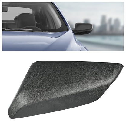 HECASA Mirror Cover Compatible with 2016-2022 Chevy Chevrolet Malibu Replacement for 84026841 Black Plastic Driver Side - size: Driver Side