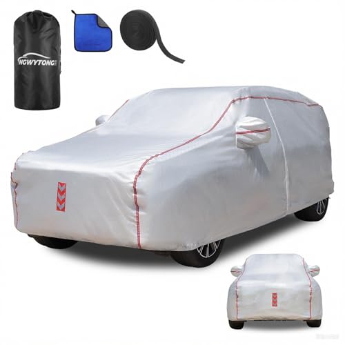 SUV Car Cover, 360° Underbody Wrap Design, All-Weather Waterproof Car Cover, Suitable for SUV Vehicle Body Length 191 to 200 in - size: 1（SUV-A6）