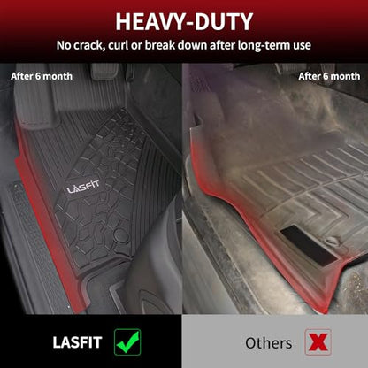 LASFIT Floor Mats & Trunk Mat for Jeep Grand Cherokee WL 2022-2025 2026 5-Seat (Include 4xe, NOT for L), All Weather TPE Custom Fit Car Mats Floor Liners Cargo Liner Cargo Mat Black - style: Grand Cherokee 5 Seats 22-26